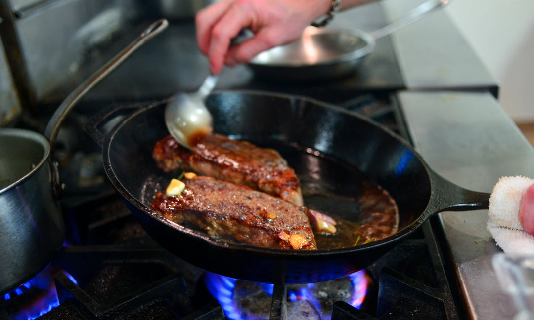 1 lb Creekstone Farms Premium Dry Aged Bone in Steak, with Rich's Steak Seasoning Blend