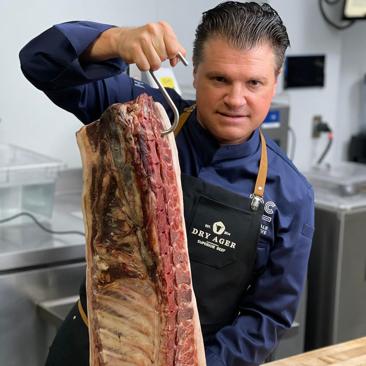 1 lb Creekstone Farms Premium Dry Aged Bone in Steak, with Rich's Steak Seasoning Blend
