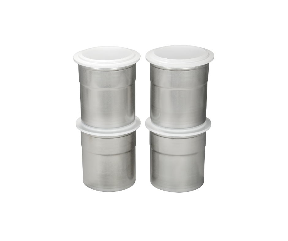 Chrome Steel Pacotizing® Beakers (4 pcs) – Food Processor Parts