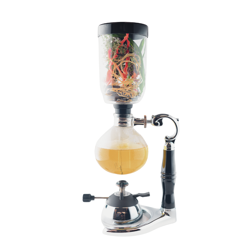 Yama Glass 3 Cup Tabletop Siphon Coffee Maker (with Alcohol Burner)