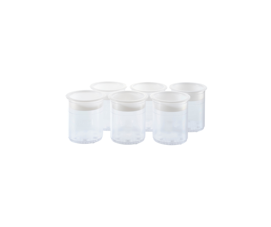 Synthetic Pacotizing® Beakers with Lids – Pacojet Food Processing Parts, Pack of 6