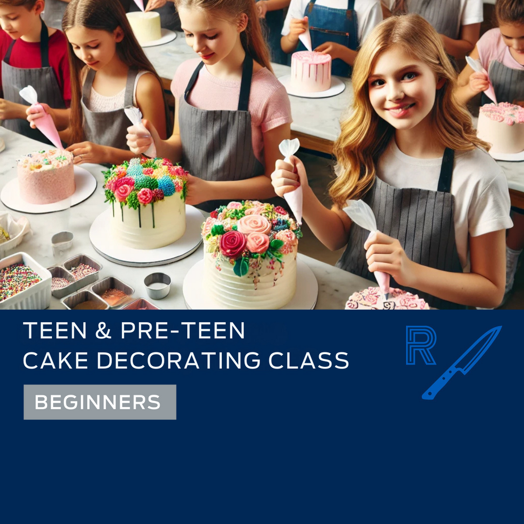 Teen & Pre-Teen Cake Decorating Class – April 5th & June 7th, 2025 – RC Culinary Lab