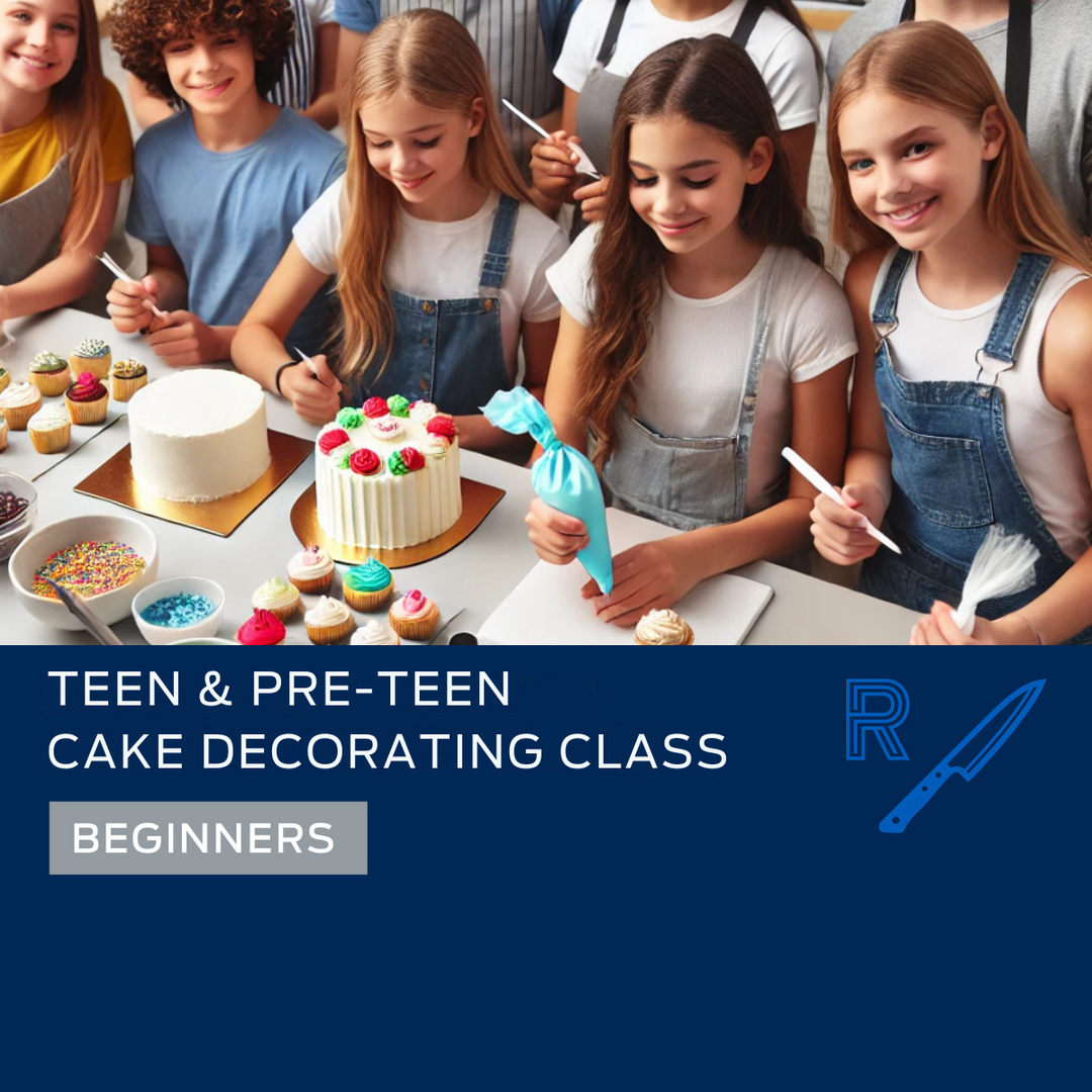 Teen & Pre-Teen Cake Decorating Class – April 5th & June 7th, 2025 – RC Culinary Lab