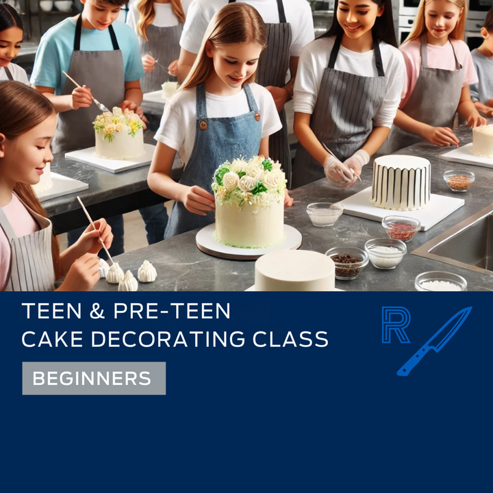 Teen & Pre-Teen Cake Decorating Class – April 5th & June 7th, 2025 – RC Culinary Lab