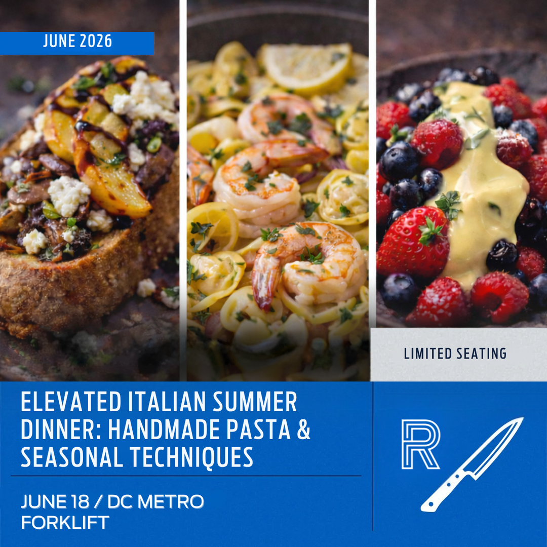 Elevated Italian Summer Dinner: Handmade Pasta & Seasonal Techniques – June 18th, 2026 | Forklift Virginia