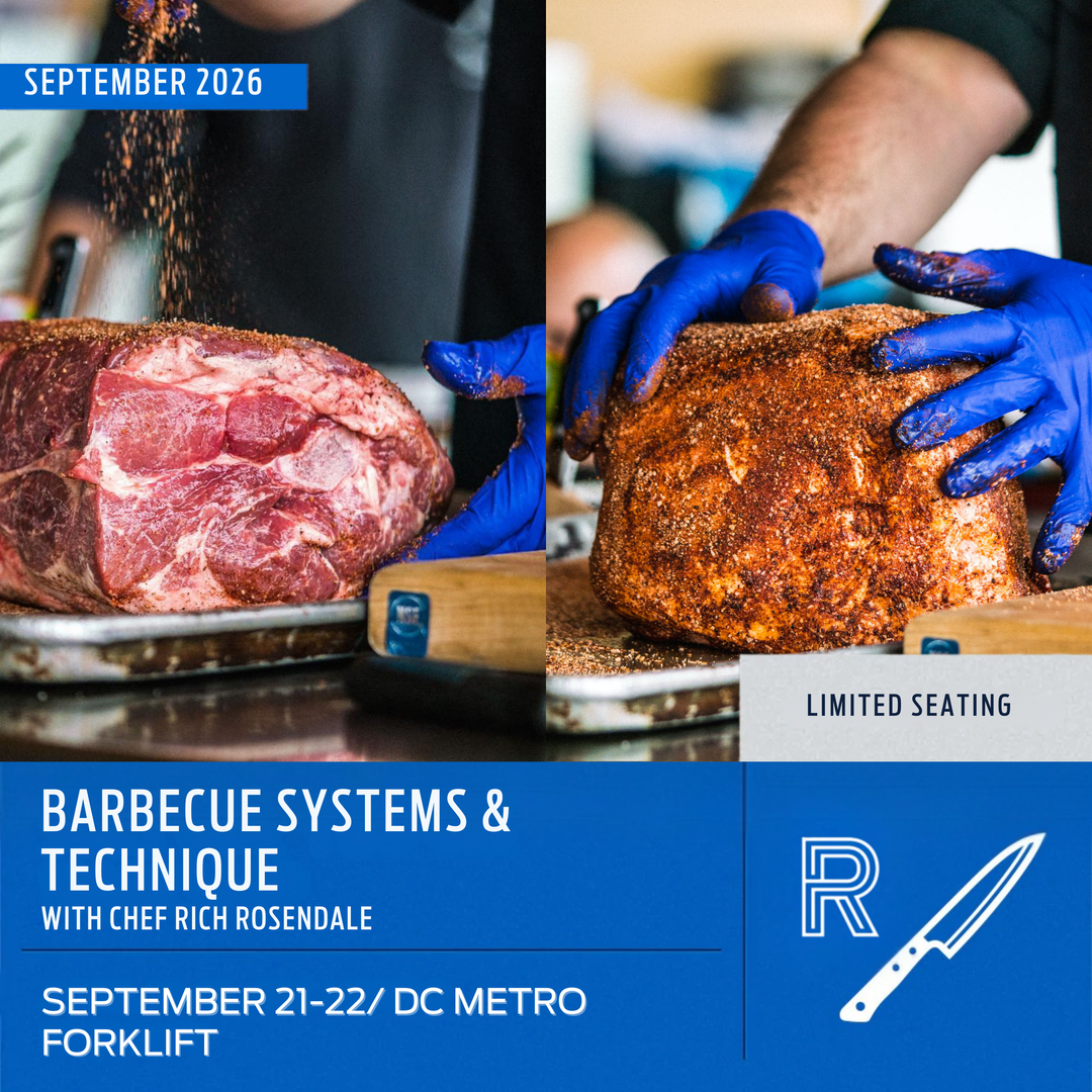 Barbecue Systems & Technique with Chef Rich Rosendale, September 21st-22nd, 2026 | Forklift Virginia