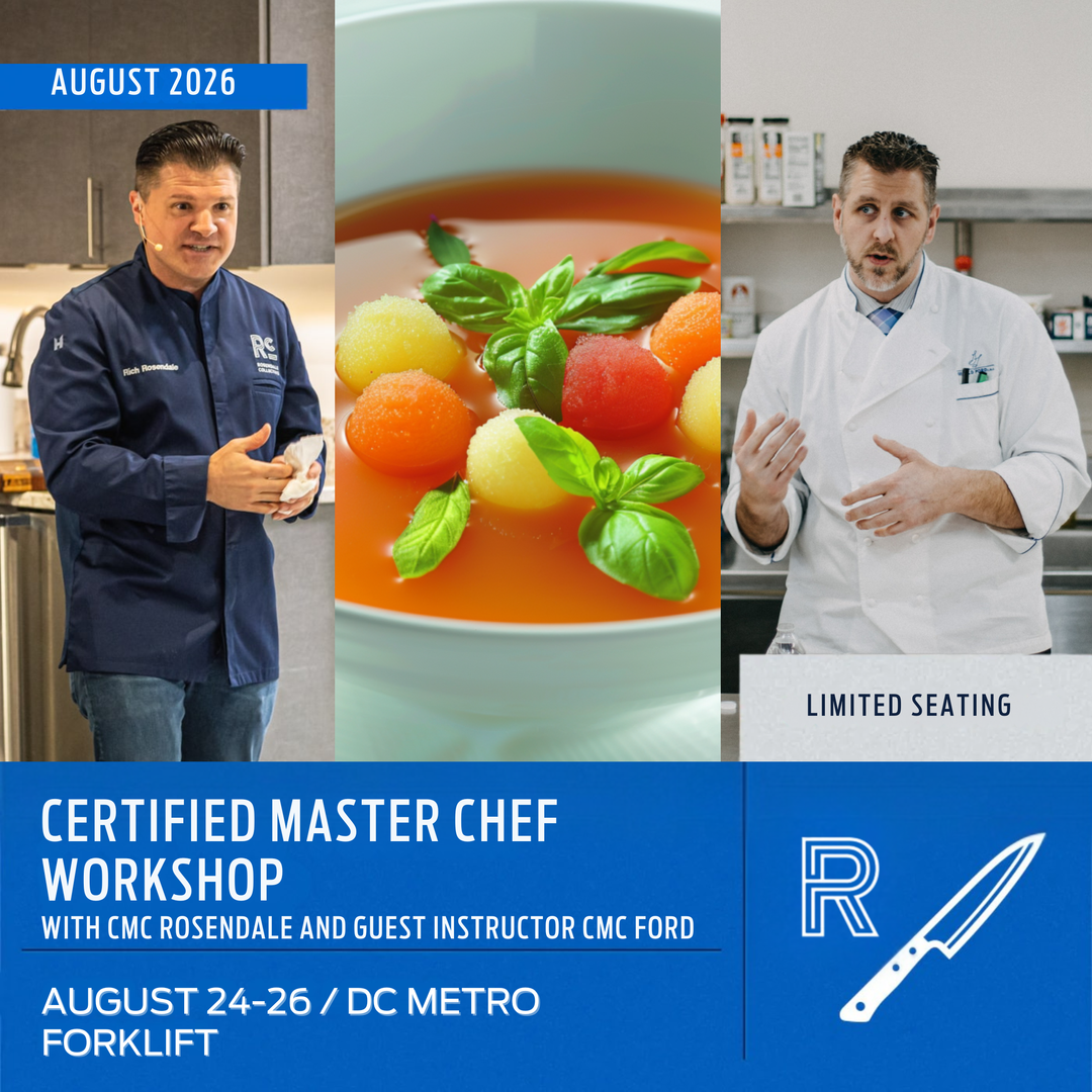 CMC Workshop With Master Chef Rich Rosendale, August 24th-26th, 2026 | Forklift Virginia