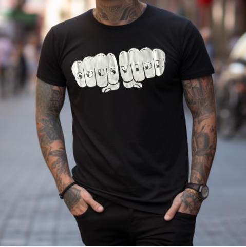🖤 Sous Vide Graphic Tee – Black Edition (Free Shipping Fee)
