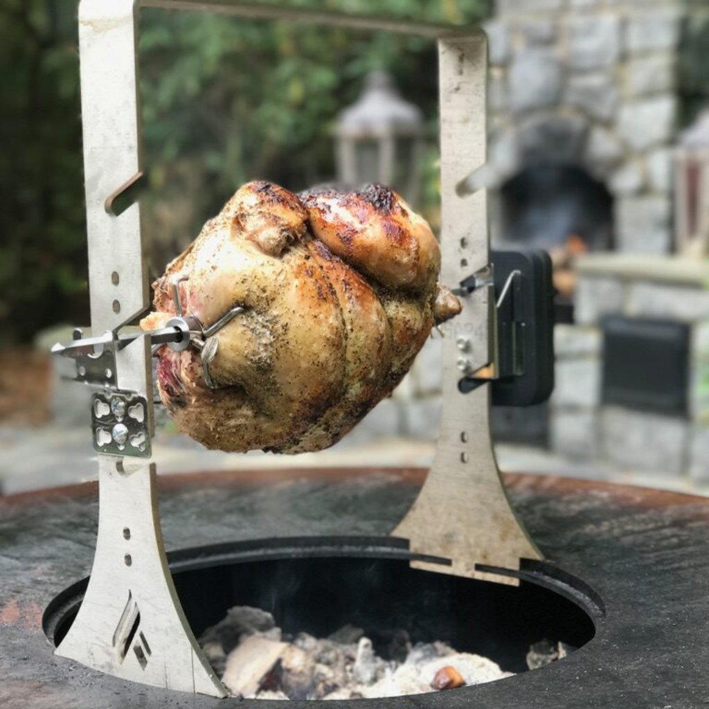 Arteflame Barbecue Grill Rotisserie with Cordless Motor