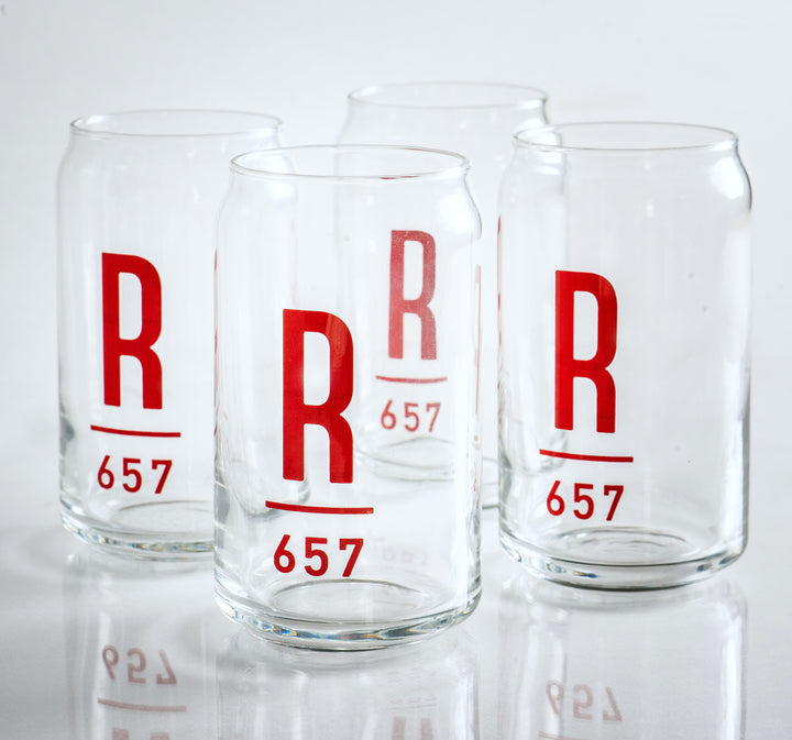 Set of 4 Roots 657 Beer Glasses - 16 oz